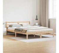 vidaXL Estructura de cama con cabecera Marrón 225,5 x 165,5 x 69,5 cm
