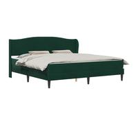 vidaXL Estructura de cama con cabecera Terciopelo Cama terciopelo moderna Multitalla Negro / 180 x 200 cm 180 x 200 cm