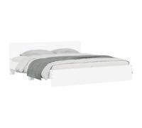 vidaXL Estructura de cama con cabecero 200x200 cm Blanca