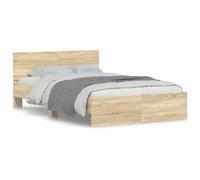 vidaXL Estructura de cama con cabecero Roble Sonoma 120x190 cm
