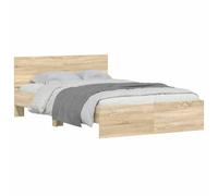 vidaXL Estructura de Cama con cabecero Roble Sonoma 120x200 cm