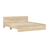 vidaXL Estructura de cama con cabecero Roble Sonoma 180x200 cm