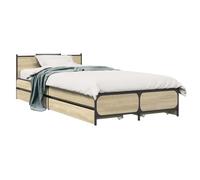 vidaXL Estructura de Cama con cabecero Roble Sonoma 80 x 200 cm,