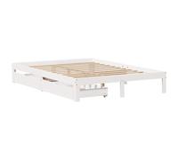 vidaXL Estructura de Cama con cajones Madera de Pino Blanco 120x200 cm