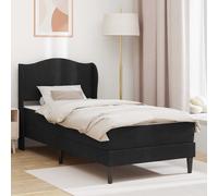 Estructura de cama con cabecero, color , 90 x 190 cm, tapizada en terciopelo