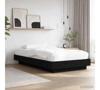 Estructura de cama vidaXL con iluminación LED, roble , 80 x 200 cm, material de madera
