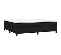 vidaXL Estructura de cama con somier tela negro 200x200 cm