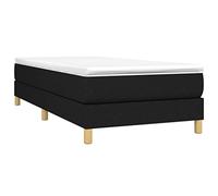 vidaXL Estructura de Cama con somier Tela Negro 100x200 cm