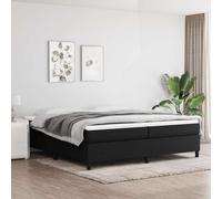 vidaXL Cama solar sin colchón de lona 200x200 cm Negro
