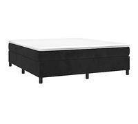vidaXL Estructura de Cama con somier Terciopelo Negro 160x200 cm