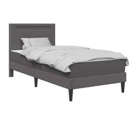 vidaXL Estructura de Cama con Tiras LED con cabecera Cuero sintético