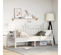 vidaXL Estructura de Cama de día 75 x 190 cm Acero | Cambia entre cama y sofá, Tiene una litera extraíble, Estructura de acero fuerte