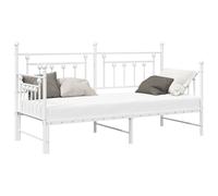 vidaXL Estructura de Cama de día 75 x 190 cm Acero | Cambia entre cama y sofá, Tiene una litera extraíble, Estructura de acero fuerte