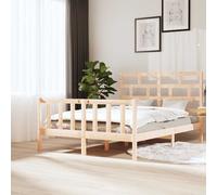 vidaXL Estructura de cama de madera maciza de pino 160x200 cm