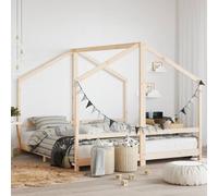 vidaXL Estructura de cama de niños madera maciza de pino 2x(90x160) cm