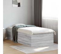 vidaXL Estructura de cama de suelo Sonoma gris 80 x 200 cm
