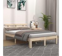 vidaXL Estructura de cama doble pequeña sin colchón 120x190 cm
