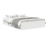 vidaXL Estructura de cama doble pequeña sin colchón blanco 120x190 cm