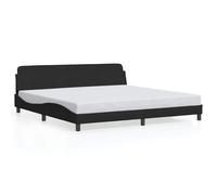 vidaXL Estructura de cama Dover tela negro 200x200 cm