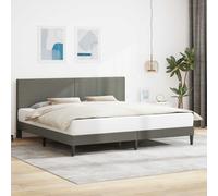 vidaXL Estructura de cama Gris Claro 200 x 200 cm Tela de Pana
