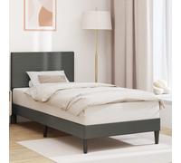 vidaXL Estructura de cama Gris oscuro 90 x 200 cm Tela de Pana