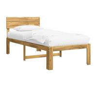 vidaXL Estructura de Cama Individual con Cabecera Rostock Blanco