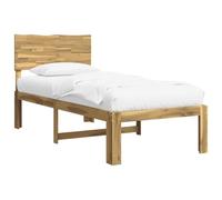 vidaXL Estructura de Cama Individual con Cabecera Rostock Blanco