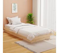 vidaXL Estructura de cama individual sin colchón madera maciza