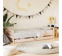 vidaXL Estructura de cama infantil con cajones madera pino 90x190 cm