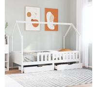 vidaXL Estructura de cama infantil con cajones madera pino 90x190 cm