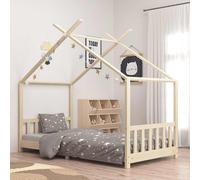 vidaXL Estructura de cama infantil de madera maciza de pino 90x200 cm