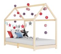 vidaXL Estructura de cama infantil de madera maciza de pino 90x200 cm