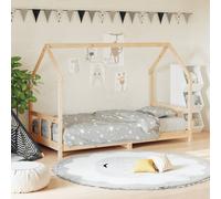 vidaXL Estructura de Cama Infantil, Somier para Niños de Listones, Armazón Marco de Cama, Mueble para Dormitorio, Madera Maciza de Pino 90x190 cm