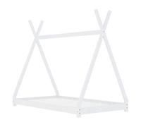 vidaXL Estructura de cama infantil Madera maciza de pino Blanco 70x140 cm