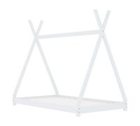 vidaXL Estructura de cama infantil Madera maciza de pino Blanco 90x200 cm