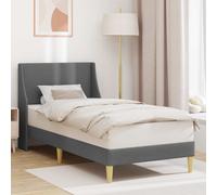vidaXL Estructura de cama Liso con cabecera placa de conexión