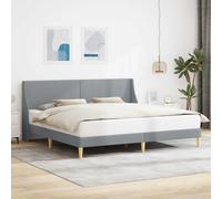 vidaXL Estructura de cama Liso con cabecera placa de conexión