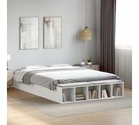 vidaXL Estructura de cama madera de ingeniería blanca 150x200 cm