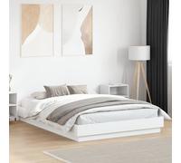 vidaXL Estructura de cama madera de ingeniería blanca 160x200 cm