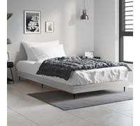 Estructura de cama gris Sonoma, 100x200 cm, fabricada en material de madera