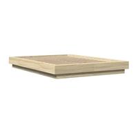 vidaXL Estructura de cama Madera de ingeniería Roble Sonoma 120x200 cm