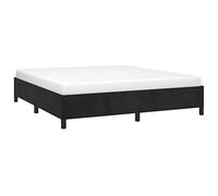 vidaXL Estructura de Cama Matrimonial Somier Tapizado Dormitorio Habitación Muebles Mobiliario Cuarto Descanso de Terciopelo Gris Claro 180x200 cm