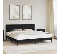 vidaXL Estructura de cama Negro 180 x 200 cm Cuero sintético