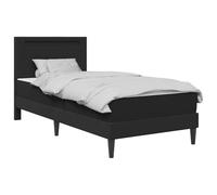 vidaXL Estructura de Cama Negro 80 x 200 cm Cuero sintético