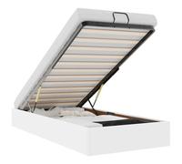 Estructura De Cama Otomana Sin Colchón Blanco 90x200 Cm Vidaxl