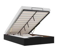 vidaXL Estructura de Cama otomana sin colchón Negro 120x200 cm, armazón de Cama, armazón de Cama otomana, armazón de Cama con Almacenamiento Debajo de la Cama
