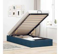 vidaXL Estructura de cama otomana sin colchón terciopelo azul oscuro