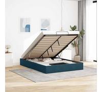 vidaXL Estructura de cama otomana sin colchón terciopelo azul oscuro
