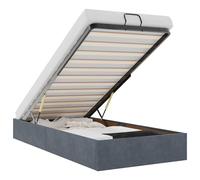 vidaXL Estructura de cama otomana sin colchón terciopelo gris oscuro