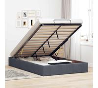 vidaXL Estructura de cama otomana sin colchón terciopelo gris oscuro